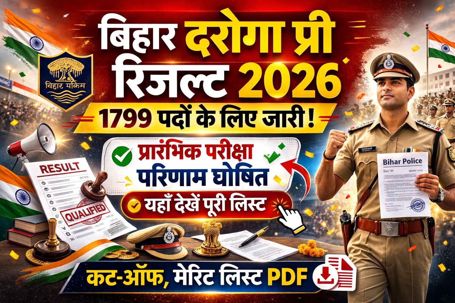 Bihar Daroga Pre Result 2026