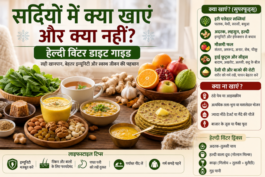 Winter Season Diet Tips in Hindi