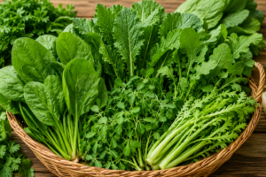 हरी पत्तेदार सब्ज़ियाँ (Leafy Greens)