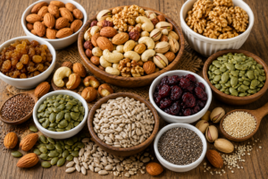 ड्राई फ्रूट्स और बीज (Dry Fruits & Seeds)