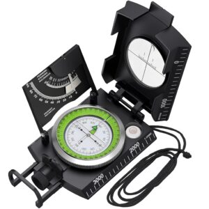 
Proberos® High Precision Compass Multifunctional Compass with Glow in Dark Dial Military-level 